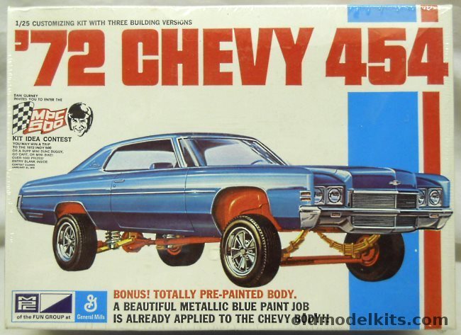 MPC 1/25 1972 Chevrolet Impala 454 - Factory Painted Body - Stock / High Rise / Wild Spoof, 1-7203-250 plastic model kit